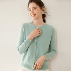 Women’s Fine Knit 100% Cashmere Cardigan Lightweight Soft Button Cardigan