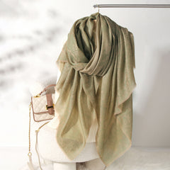 Luxury Paisley Cashmere Scarf for Women Lightweight Jacquard Shawl & Elegant Soft Wrap