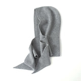 Women's 100% Cashmere Hooded Scarf Soft Cashmere Balaclava Hooded Wrap