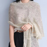 Paisley Print Cashmere Scarf for Women Lightweight Patterned Shawl & Elegant Soft Wrap