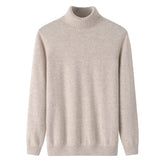 Men’s 100% Cashmere Turtleneck Sweater Luxury Soft Warm Knit Pullover