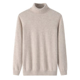 Men’s 100% Cashmere Turtleneck Sweater Luxury Soft Warm Knit Pullover