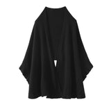 100% Cashmere Wrap Shawl for Women Open Front Cape Cardigan Cozy Warm Scarf