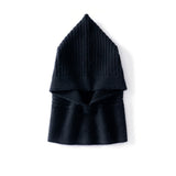 100% Cashmere Knit Hood Scarf Winter Warm Balaclava Hat