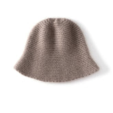 100% Cashmere Bucket Hat Soft Knit Winter Fisherman Hat for Women