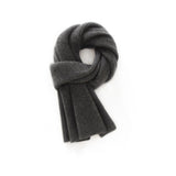 100% Cashmere Ribbed Scarf Soft Knit Winter Wrap Scarf for Women