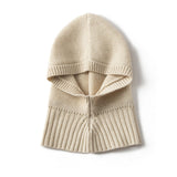 100% Cashmere Balaclava Hood Knit Hooded Neck Warmer Face Cover