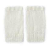 100% Cashmere Arm Warmers Ribbed Knit Fingerless Gloves with Long Cuff