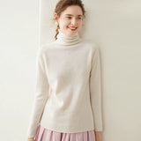 Women’s Cashmere Wool Turtleneck Soft Knit Pullover Sweater