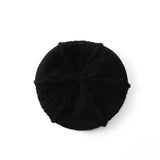 100% Cashmere Cable Knit Beret Hat Soft French Style for Women