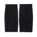 100% Cashmere Arm Warmers Ribbed Knit Fingerless Gloves with Long Cuff