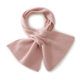 Unisex 100% Cashmere Pull-Through Scarf Winter Warm Knit Neck Scarf