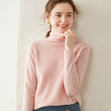 Women’s Cashmere Wool Turtleneck Soft Knit Pullover Sweater
