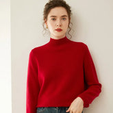 Women’s Cashmere Wool Turtleneck Thick Knit Sweater