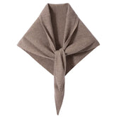 Soft Warm Knit Wrap 100% Cashmere Triangle Shawl for Women
