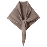 Soft Warm Knit Wrap 100% Cashmere Triangle Shawl for Women