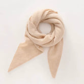 100% Cashmere Triangle Scarf Soft Knit Neck Wrap Neck Warmer Unisex