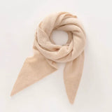 100% Cashmere Triangle Scarf Soft Knit Neck Wrap Neck Warmer Unisex