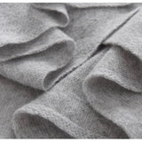 100% Cashmere Triangle Scarf Soft Knit Neck Wrap Neck Warmer Unisex
