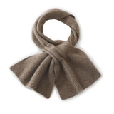 Unisex 100% Cashmere Pull-Through Scarf Winter Warm Knit Neck Scarf