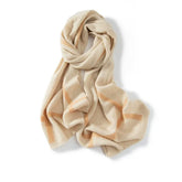 100% Cashmere Color Block Scarf Soft Warm Winter Wrap for Women