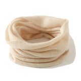 100% Cashmere Infinity Loop Scarf Lightweight Ribbed Neck Warmer