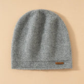 100% Cashmere Beanie Hat Knit Winter Hat for Women & Men