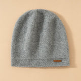 100% Cashmere Beanie Hat Knit Winter Hat for Women & Men