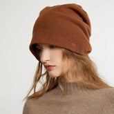 100% Cashmere Soft Lightweight Knit Winter Cap Oversized Slouchy Beanie Hat