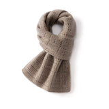 100% Cashmere Soft Knit Textured Wrap Lightweight Winter Scarf