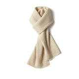 100% Cashmere Classic Knit Scarf Soft Lightweight Winter Wrap for Women & Men