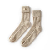100% Cashmere Socks Soft Knit Warm Winter Socks for Women