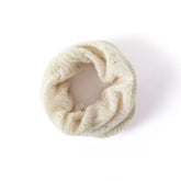 100% Cashmere Cable Knit Neck Warmer Soft Openwork Infinity Scarf