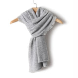 100% Cashmere Fringe Scarf Soft shawl Winter Wrap for Women & Men