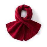 Women’s Cable Knit Cashmere Scarf Soft Winter Neck Warmer