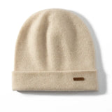 100% Cashmere Knit Beanie Hat Warm Winter Skull Cap for Women & Men