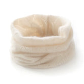 100% Cashmere Infinity Neck Warmer Soft Knit Cable Pattern Neck Gaiter