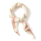 100% Cashmere Color Block Triangle Scarf Soft Knit Contrast Shawl Neck Wrap