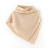 100% Cashmere Knit Dickey Mock Turtleneck Shoulder Warmer for Women