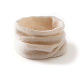 100% Cashmere Infinity Neck Warmer Soft Knit Ribbed Snood Scarf