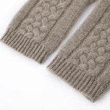 Women's Cashmere Cable Knit Touchscreen Gloves Warm Winter Soft Gloves