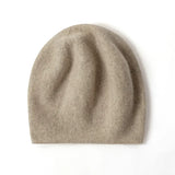 Classic 100% Cashmere Soft Lightweight Winter Knit Beanie Hat