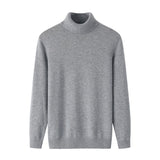Men’s 100% Cashmere Turtleneck Sweater Luxury Soft Warm Knit Pullover