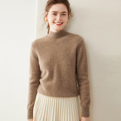 Women’s 100% Cashmere Classic Crew Neck Sweater
