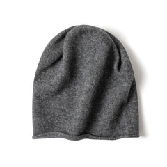 Women’s 100% Cashmere Slouchy Beanie Hat Soft Lightweight Knit Winter Cap