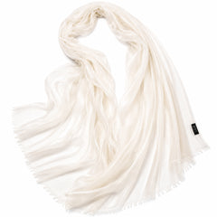 Featherweight 100% Cashmere Scarf for Women Ultra Lightweight Luxury Travel Wrap & Soft Airy Shawl