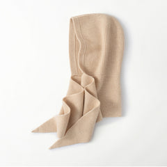 Women's 100% Cashmere Hooded Scarf Soft Cashmere Balaclava Hooded Wrap