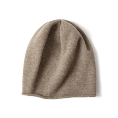 Women’s 100% Cashmere Slouchy Beanie Hat Soft Lightweight Knit Winter Cap