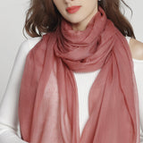 Featherweight 100% Cashmere Scarf for Women Ultra Lightweight Luxury Travel Wrap & Soft Airy Shawl