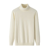 Men’s 100% Cashmere Turtleneck Sweater Luxury Soft Warm Knit Pullover